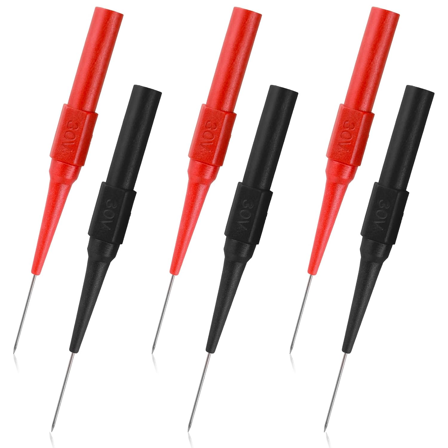 Set Mit 6 Multimeter-prüfspitzen, Zerstörungsfreie Prüfspitzen, Multimeter, Prüfleitung, Prüfspitze, Isolationsprüfspitze