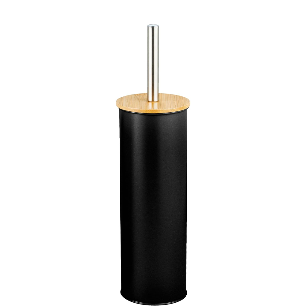 Wc-bürstenhalter – Durchmesser 9,7 X 35 Cm – Schwarz – Moderner Und Langlebiger Wc-bürstenhalter – Minimalistisches Design Und Edle Verarbeitung