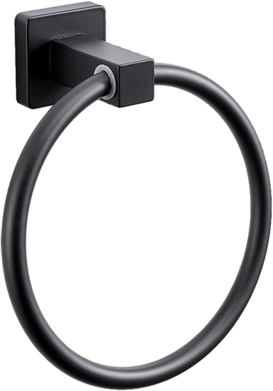 Matte, Schwarze Handtuchring Für Bad, Küche, Duschraum, Robuste Wandhalterung Aus Edelstahl