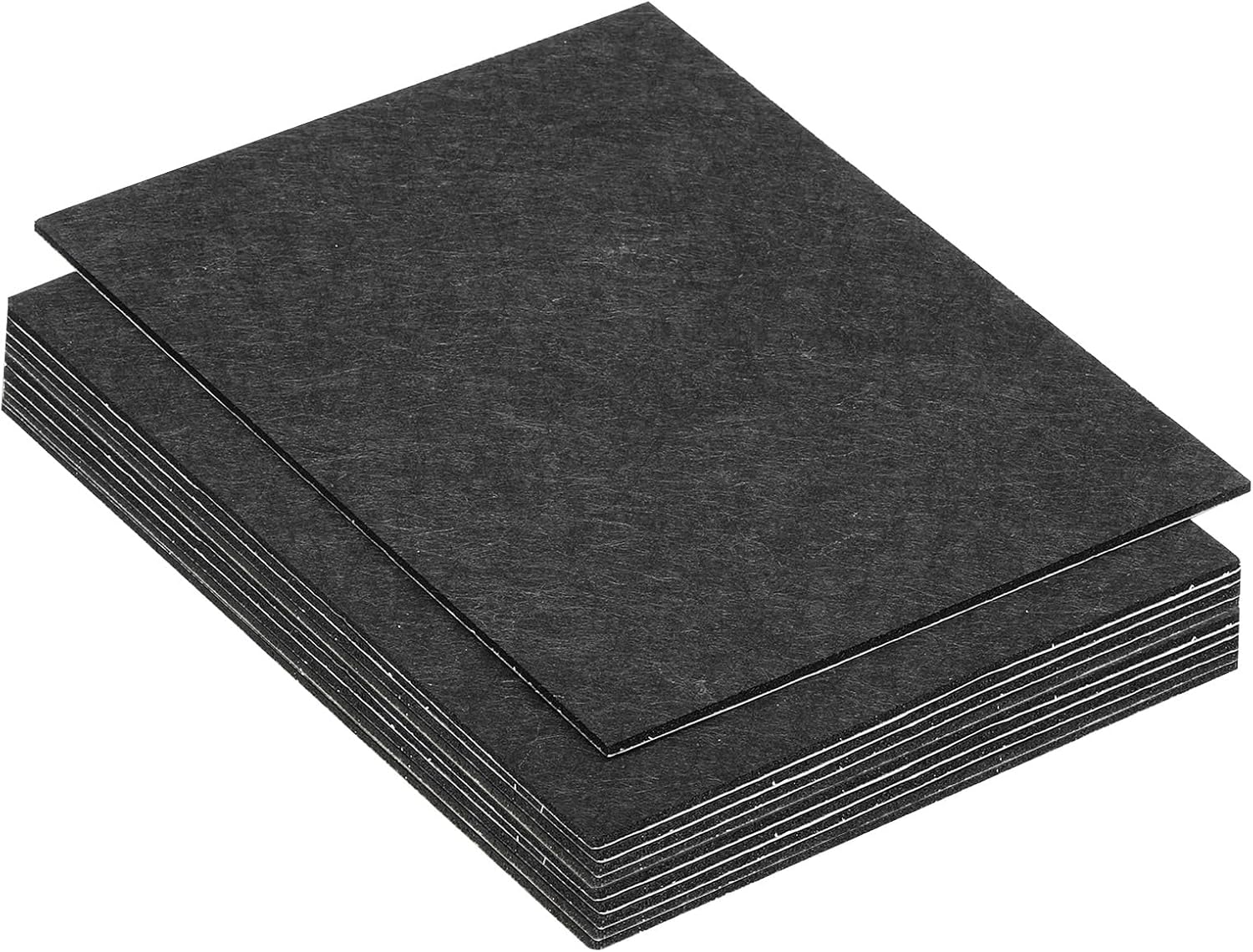 Filzgleiter (300 X 200 Mm), 10 Stück, 1 Mm Dick, Weiche Filzkissen, Selbstklebend, Rutschfest, Kratzfest, Für Lampen Und Möbel, Schwarz