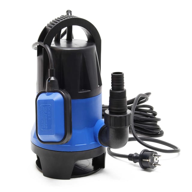 Wiltec - Schmutzwasserpumpe 400 w 7500 l/h Tauchpumpe Gartenpumpe Brunnenpumpe Entwässerungspumpe