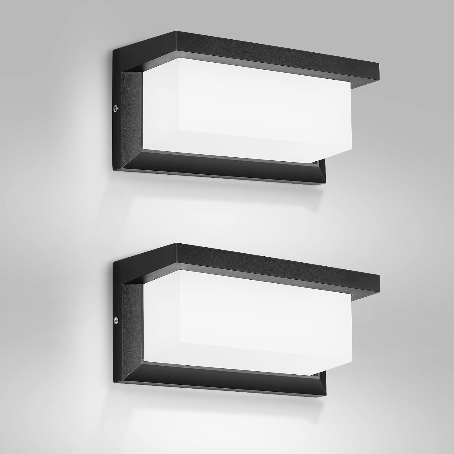 (kaltweiß, 2 Stück) 22-w-led-außenwandleuchte, Ip65 Wasserdicht, Dekorationswandleuchte Für Hof, Garten, Terrasse, Umgebung, Wand, Weg