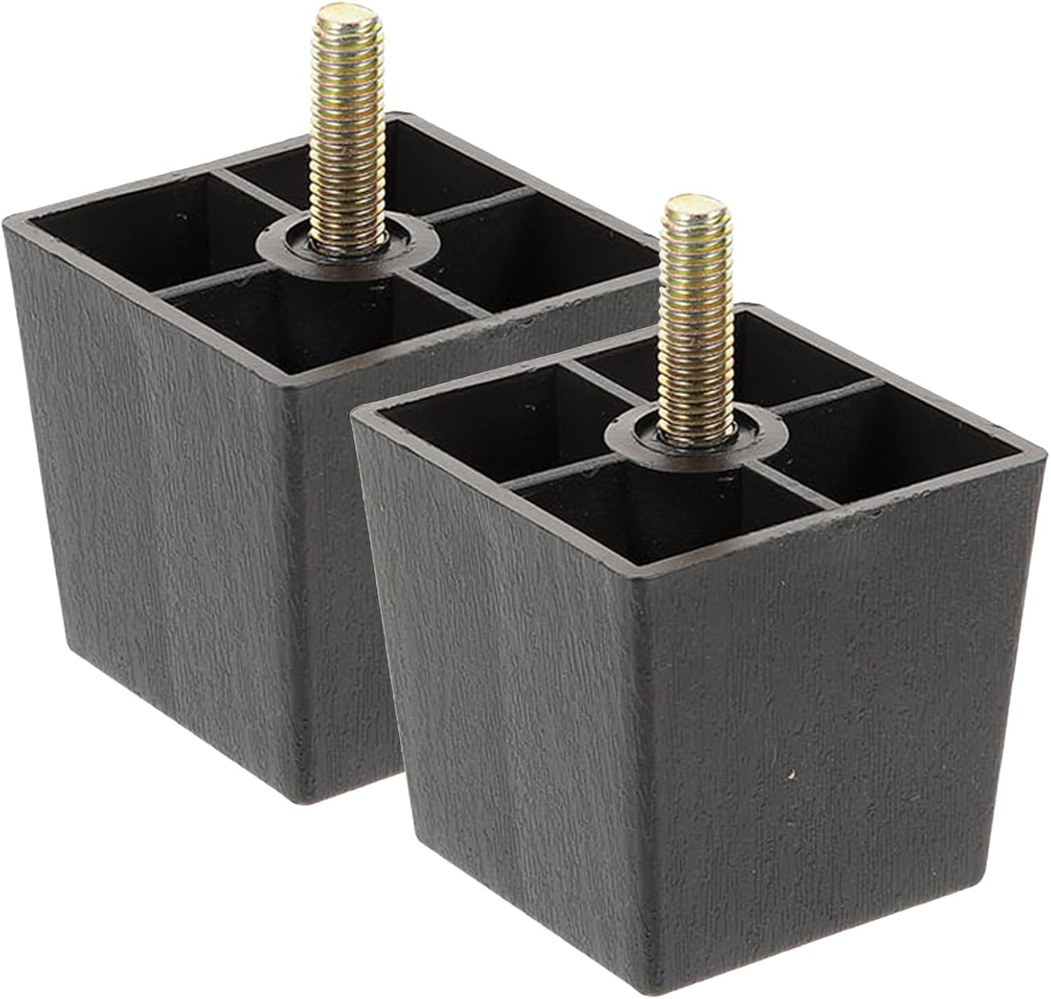 (2 Stück) Trapezförmige Möbelfüße, 5 Cm, Für Sofa, Stuhl, Tisch Und Schrank, Einfache Montage, Robust Und