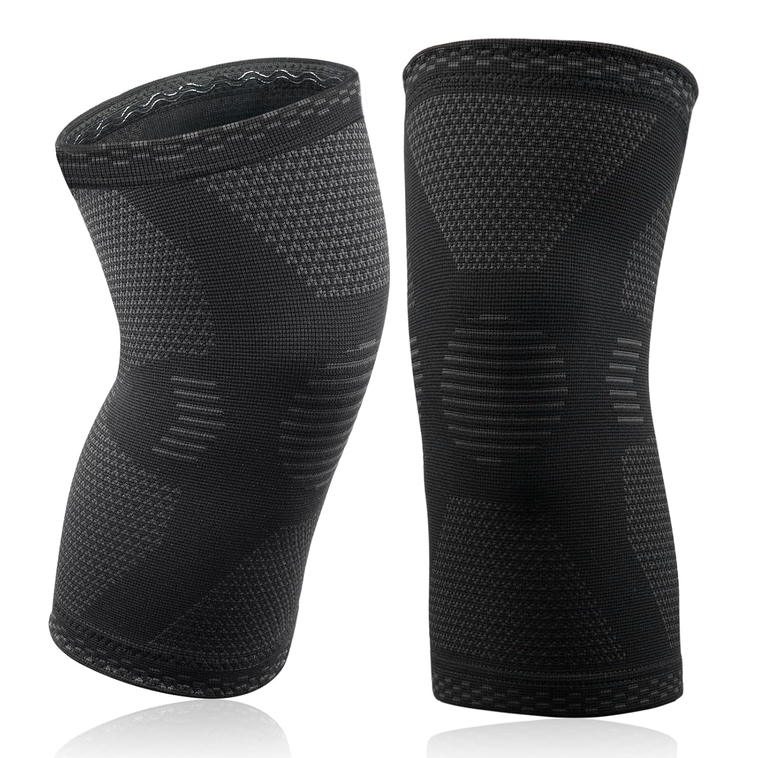 Sport-kniebandage, 2er-pack Kompressions-kniebandage, Bei Knieschmerzen, Geeignet Für Personen Mit Einem Beinumfang Von 48 Bis 53 Cm.
