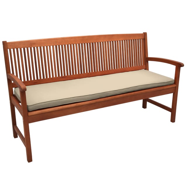 Bankauflage Loft bk Natur, 120x48x5 cm - Beautissu