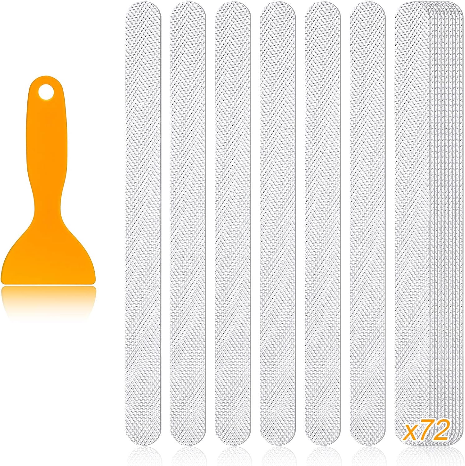 Set Mit 72 Antirutschaufklebern Für Badezimmer, Küche, Leitern, Treppen, Schwimmbäder, Badewanne Und Dusche