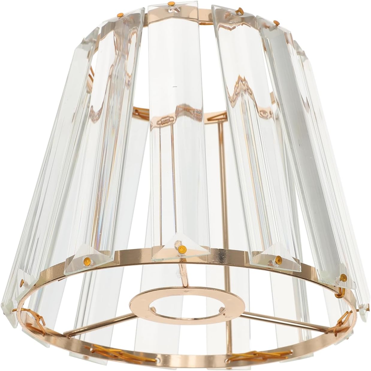 Lampenschirm Aus Klarglas Für E14-lampe, 14 X 14 X 15 Cm, Moderner Lampenschirm Mit Augenschutz, Ideal Für Büro, Wohnzimmer Und Schlafzimmer