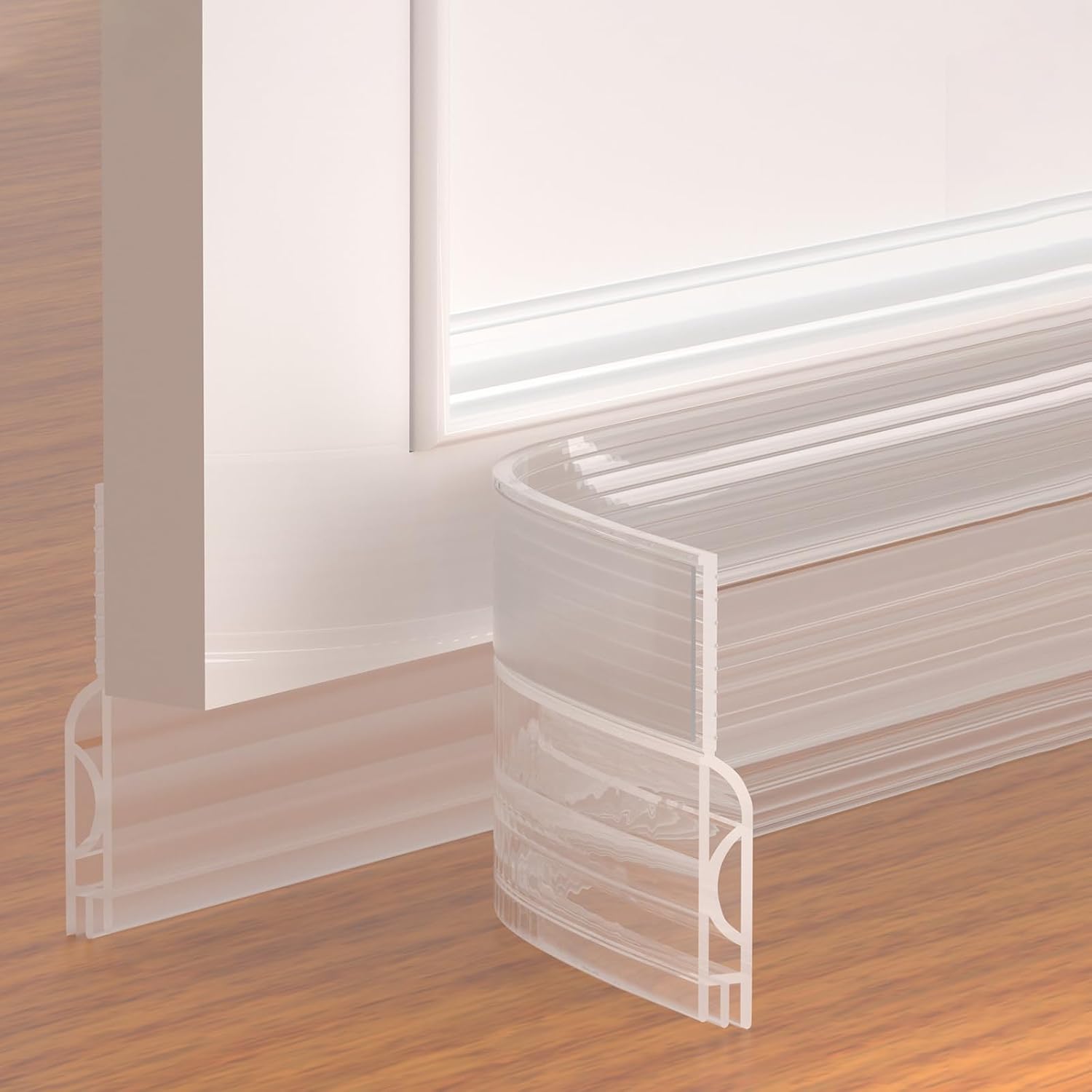 (transparent, 100 Cm) Türdichtung, Verstellbare Türdichtung Für Den Unteren Türbereich, Türspaltfüller Für Innen- Und Außentüren