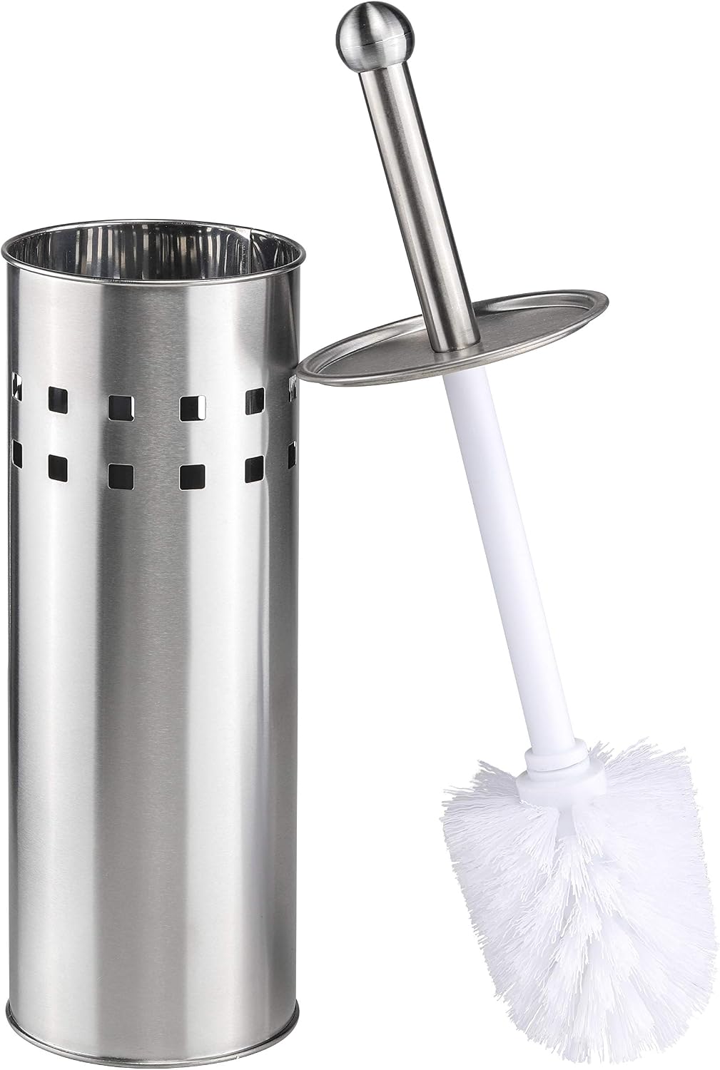 Toilettenbürste Mit Halterung – Edelstahl – Silber
