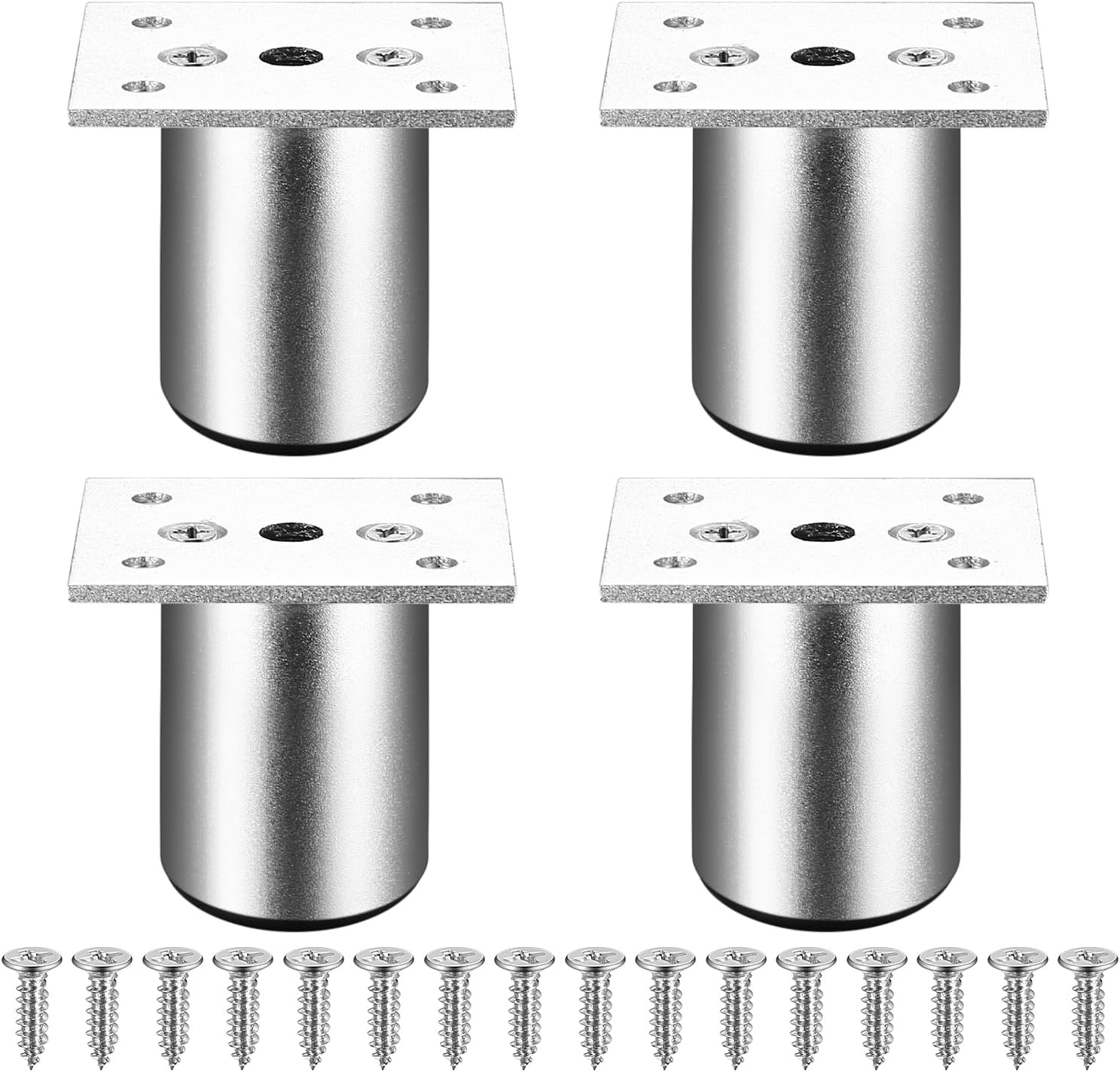 (4 Stück) Verstellbare Möbelfüße Aus Metall, 50 Mm, Verstellbare Füße Für Küchenschränke, Tische, Schreibtische, Stühle, Betten, Sofas