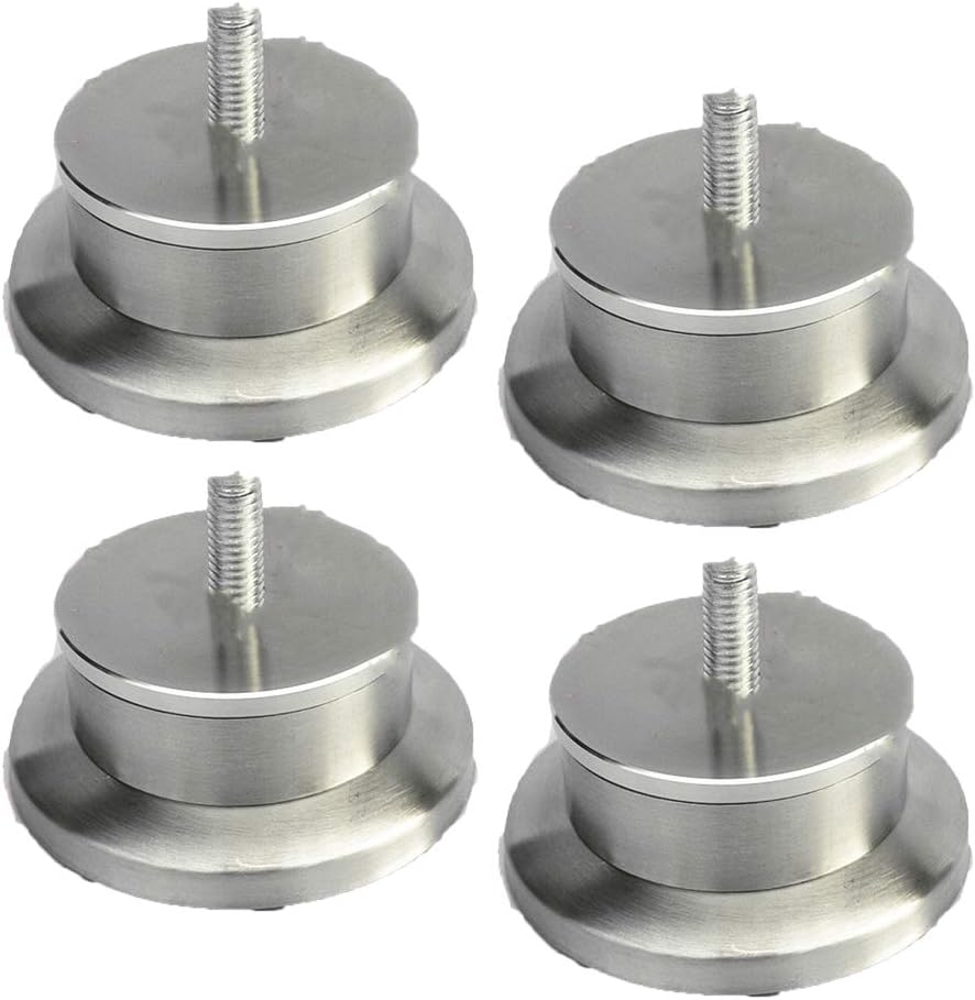 (4 Stück) Möbelbeine Aus Edelstahl, Tisch-, Sofa-, Bett-, Arbeitsplatten- Und Tv-ständer, M8 (3 Cm) Schrauben