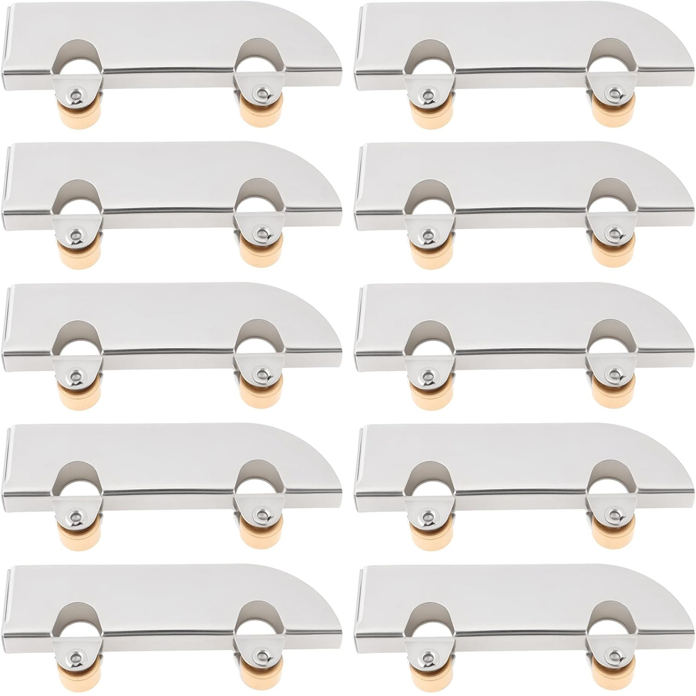 Set Mit 10 5-mm-schiebetürrollen Für Glas Und Edelstahl Mit Kupferrädern Für Leichtgängiges Gleiten