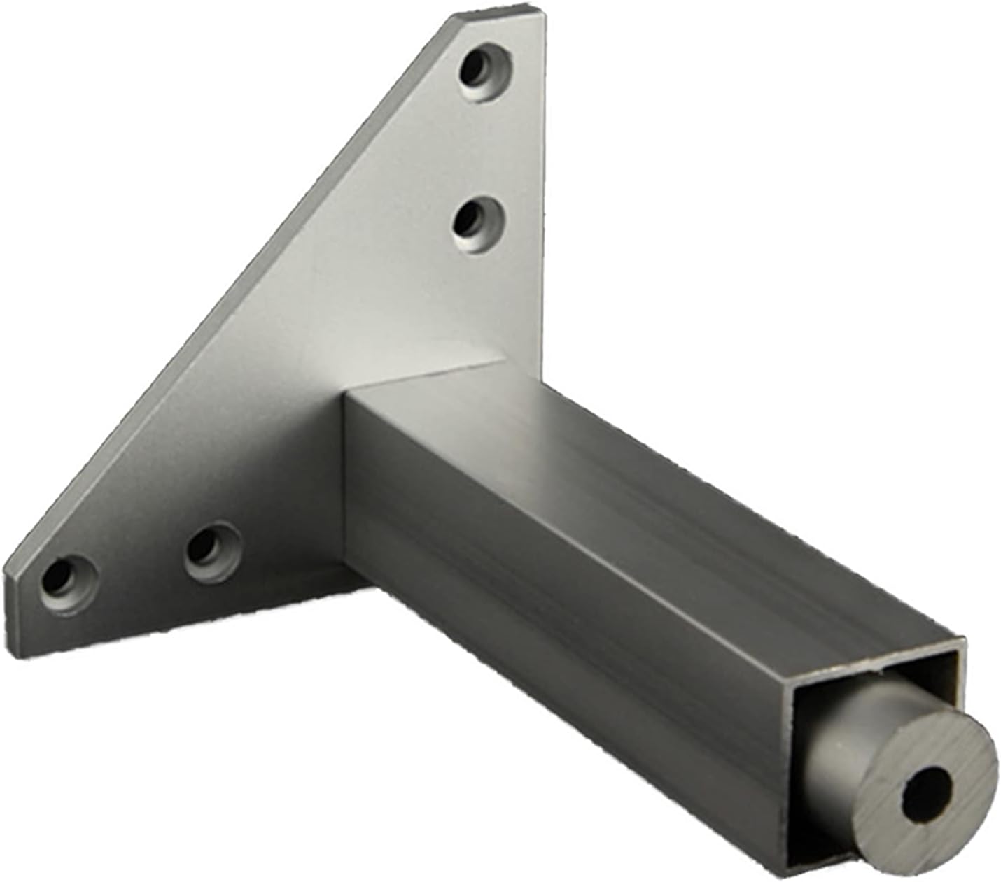 4er-set Möbelfüße, 30 Cm Höhenverstellbare Tischbeine, Silberne Tv-ständerbeine Eloxierte, Quadratische Badezimmermöbelbeine
