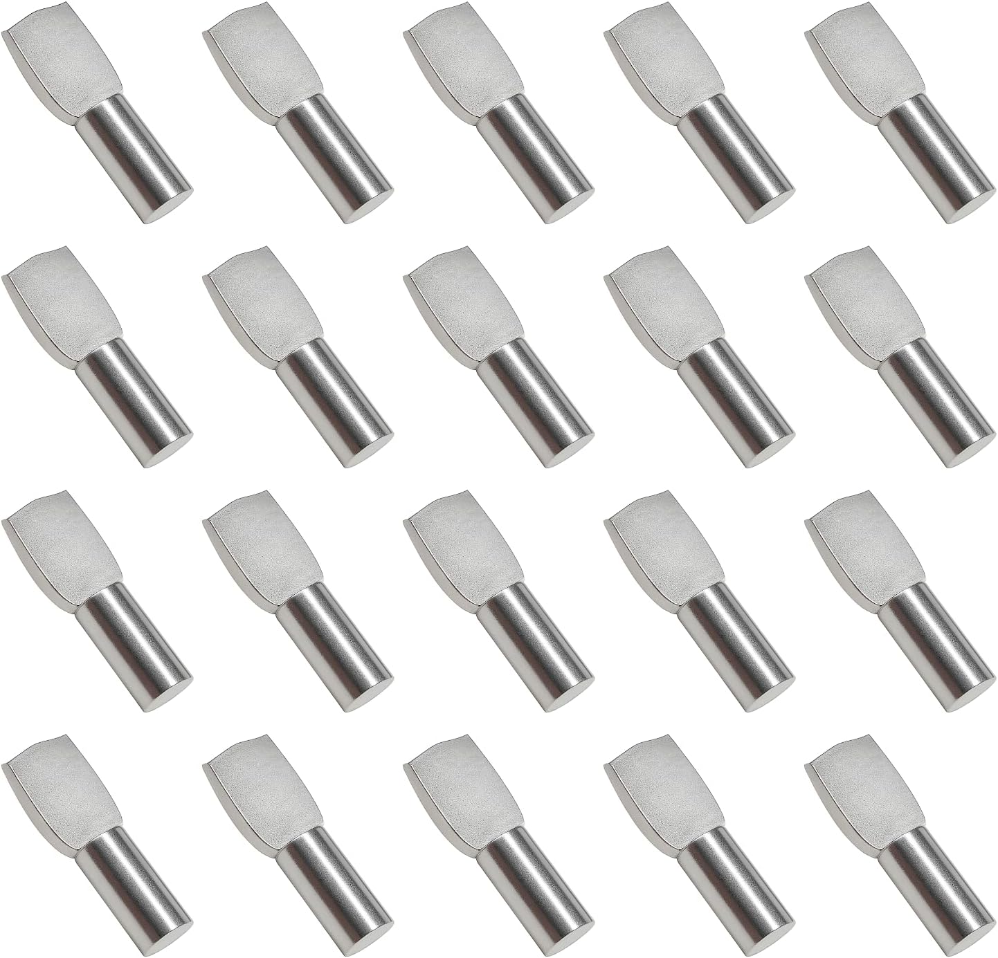 (20 Stück) Regalstifte, Regalträger, Regalhaken, Regalwinkel Aus Vernickeltem Metall Für Schränke, Schreibtische Und Regale
