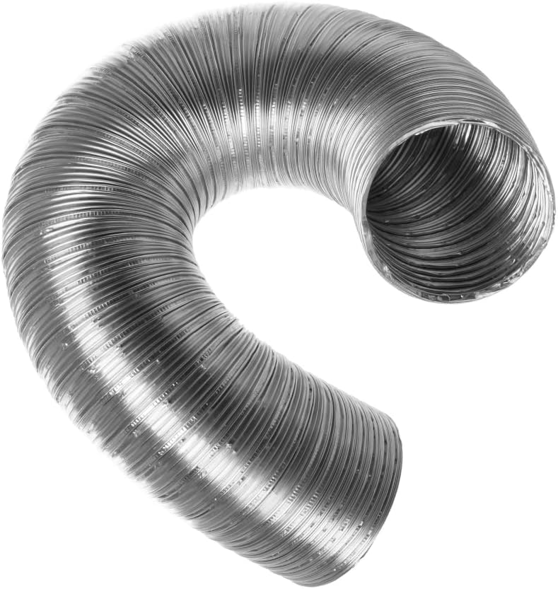 Flexibler Abluftschlauch Ø 80 Mm – Geeignet Für Dunstabzugshauben, Klimaanlagen, Abluftventilatoren Und Wäschetrockner – 3 Meter Starrer Abluftschlauch