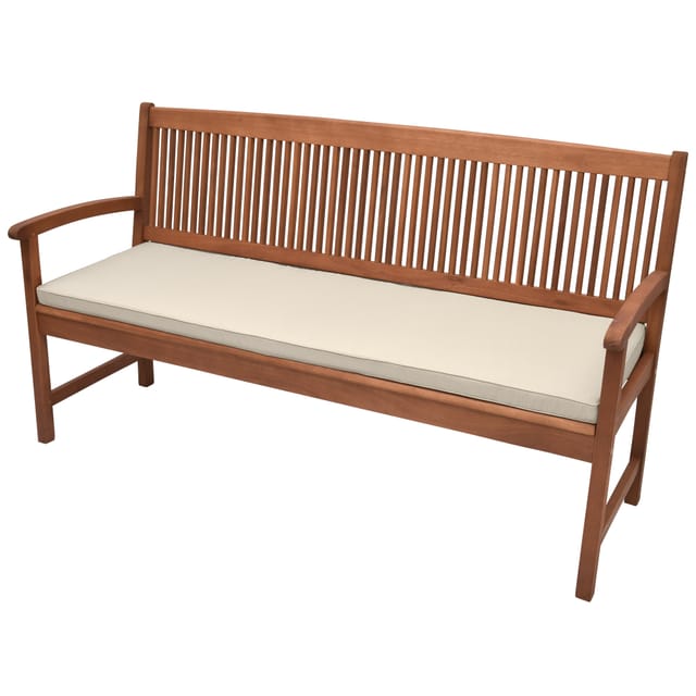 Bankauflage Base bk Natur, 180x48x5 cm - Beautissu