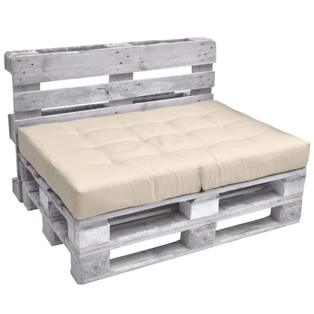 Beautissu Palettenkissen Sitzkissen ECO ElementsNatur, 120x80x15 cm