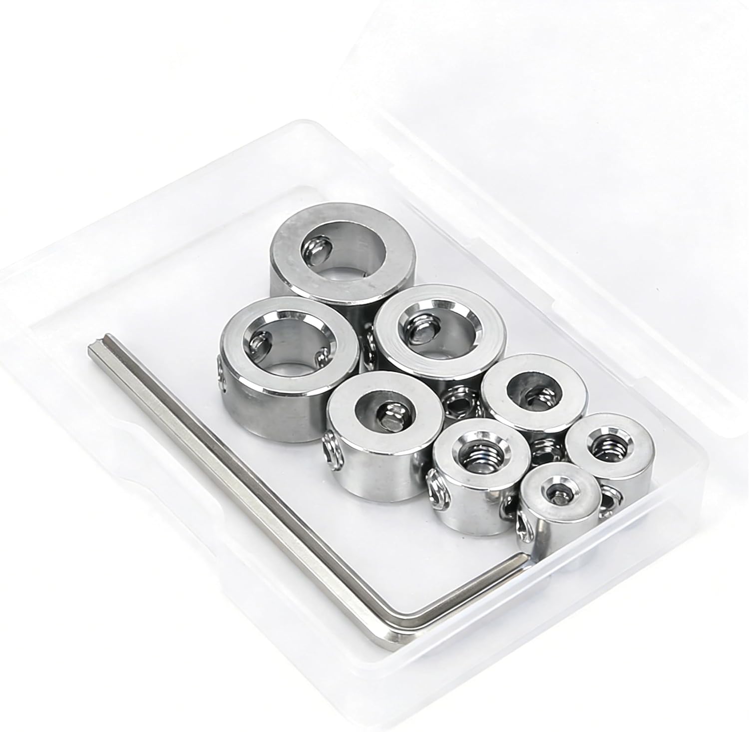 (8-teiliges) Set Aus Tiefenanschlagringen Für 3–10 Mm Bohrer, Verstellbaren Ringpositionierern, Bohrbegrenzungshülsen Und Bohrpositionierern