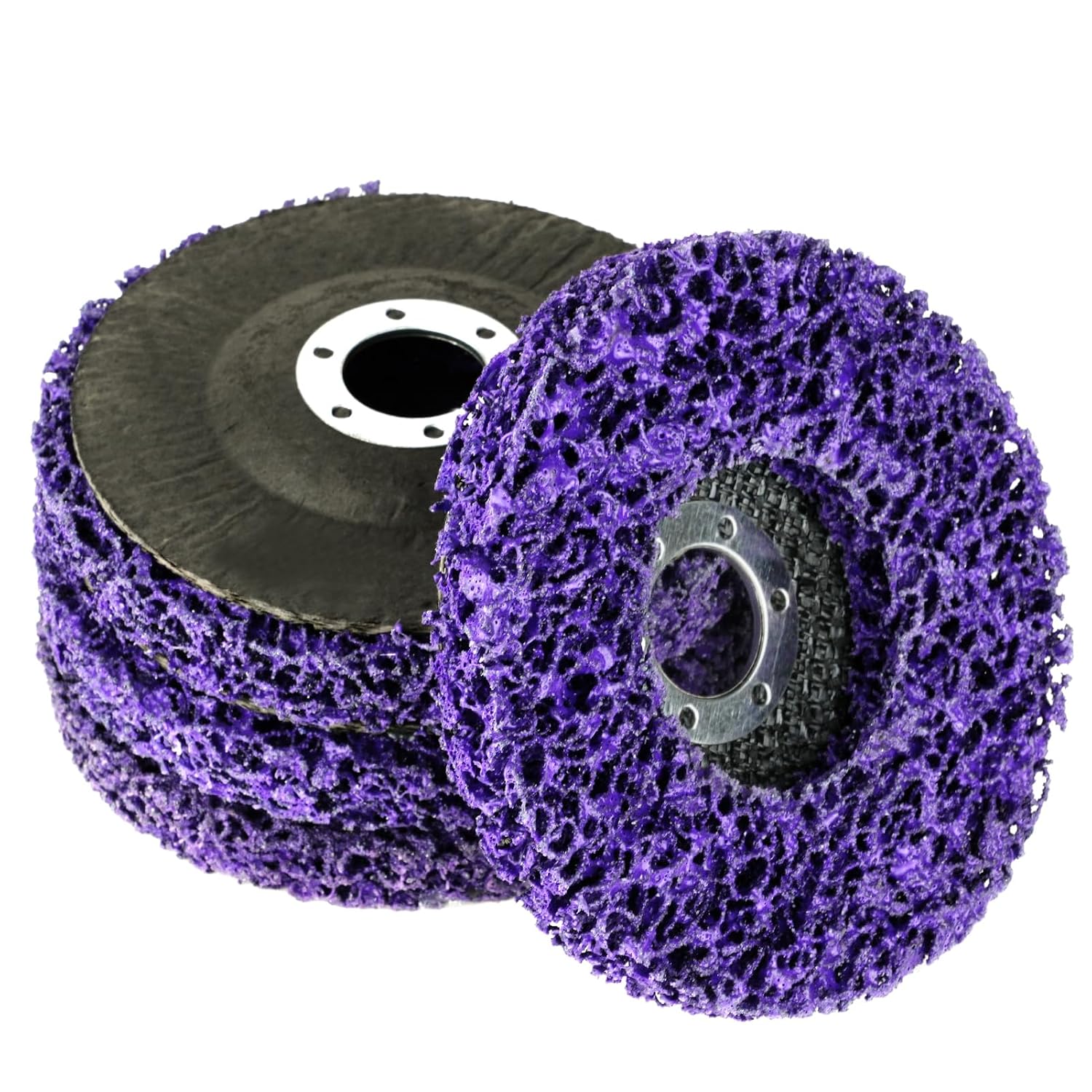 (4 Stück) Grobe Reinigungsscheibe, 115 Mm X 22 Mm, Schleifscheiben Für Metall, Stahl, Eisen Und Stein