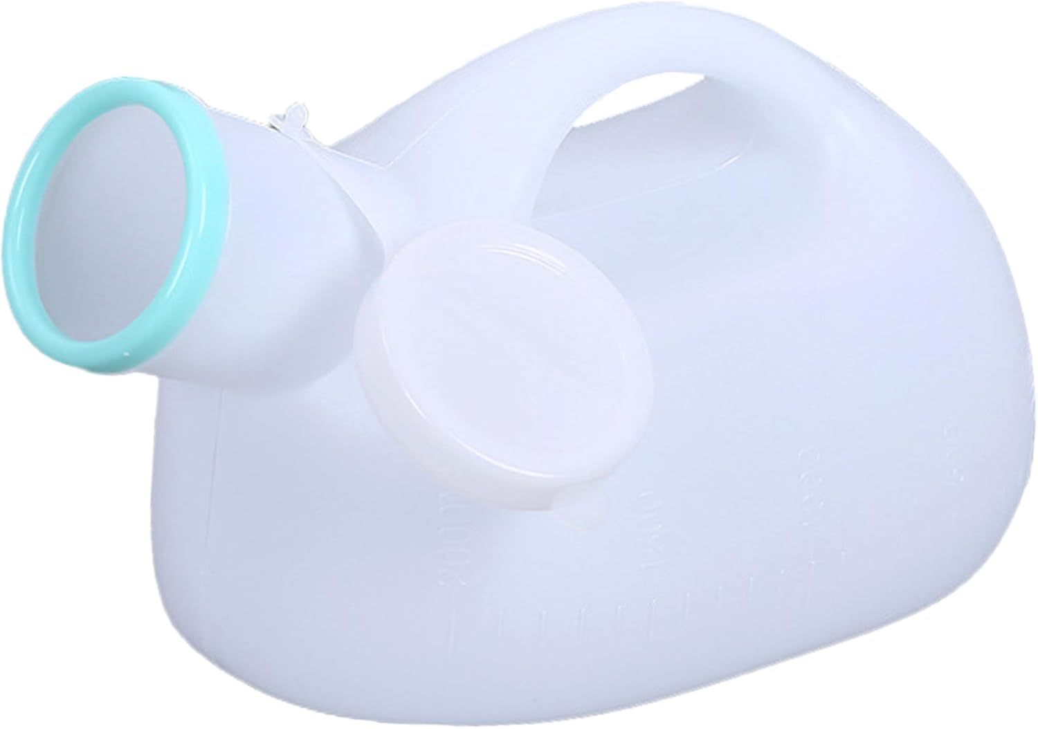 Urinal Aus Kunststoff Mit Großem Fassungsvermögen Für Senioren – Tragbarer Urinbehälter Für Erwachsene – 2000 Ml – Auslaufsicherer Urinbehälter (weiß)