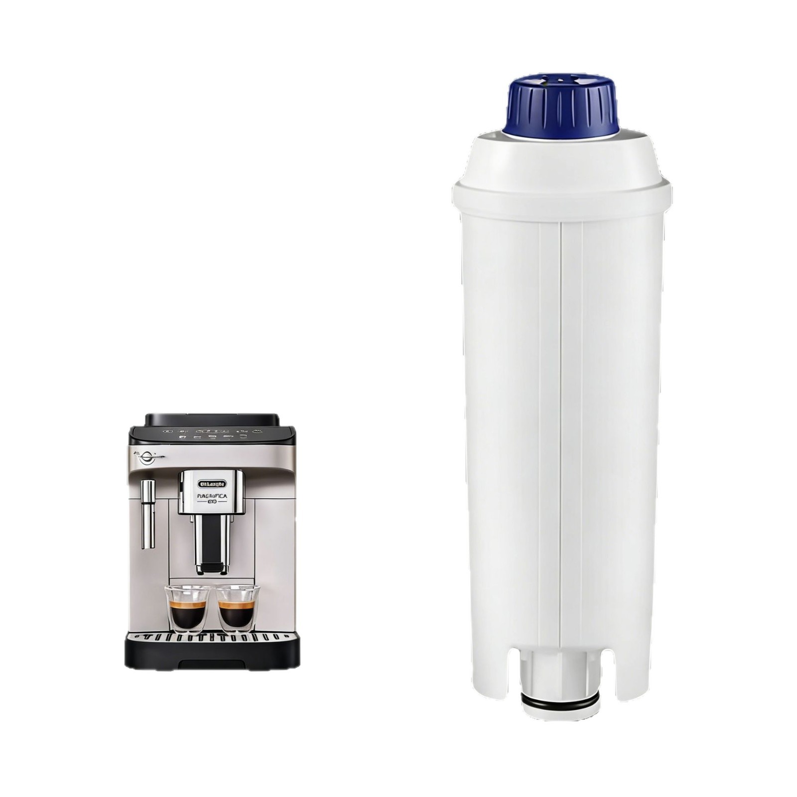 Geeignet Für Delonghi Dlsc002 Filterkartuschen, Wasserfilter Für Kaffeemaschinen, Weiß.