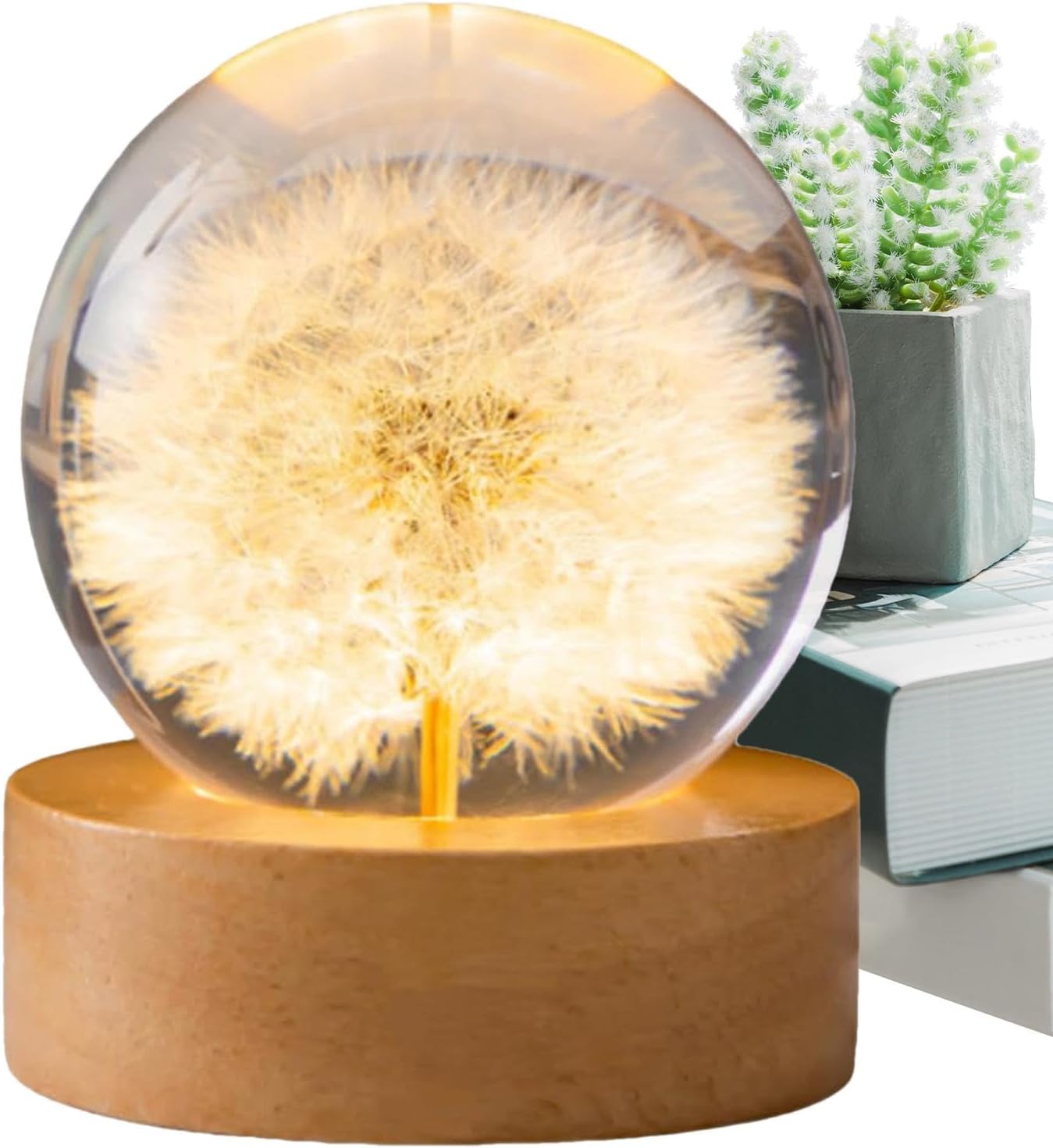 Led-blumenkugellampe – Festliche Dekoration, Sanftes Dekolicht Led-kugellampe Mit Sanftem Lichteffekt