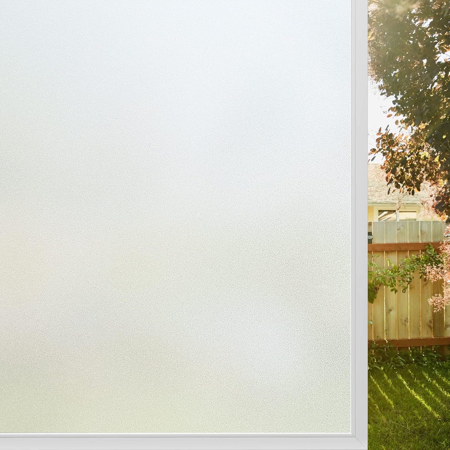 Sichtschutzfolie, Verdunkelungsfolie, Elektrostatische Fensterfolie 45 X 200 Cm, Guter Sichtschutz, Mattierte Uv-schutzfolie