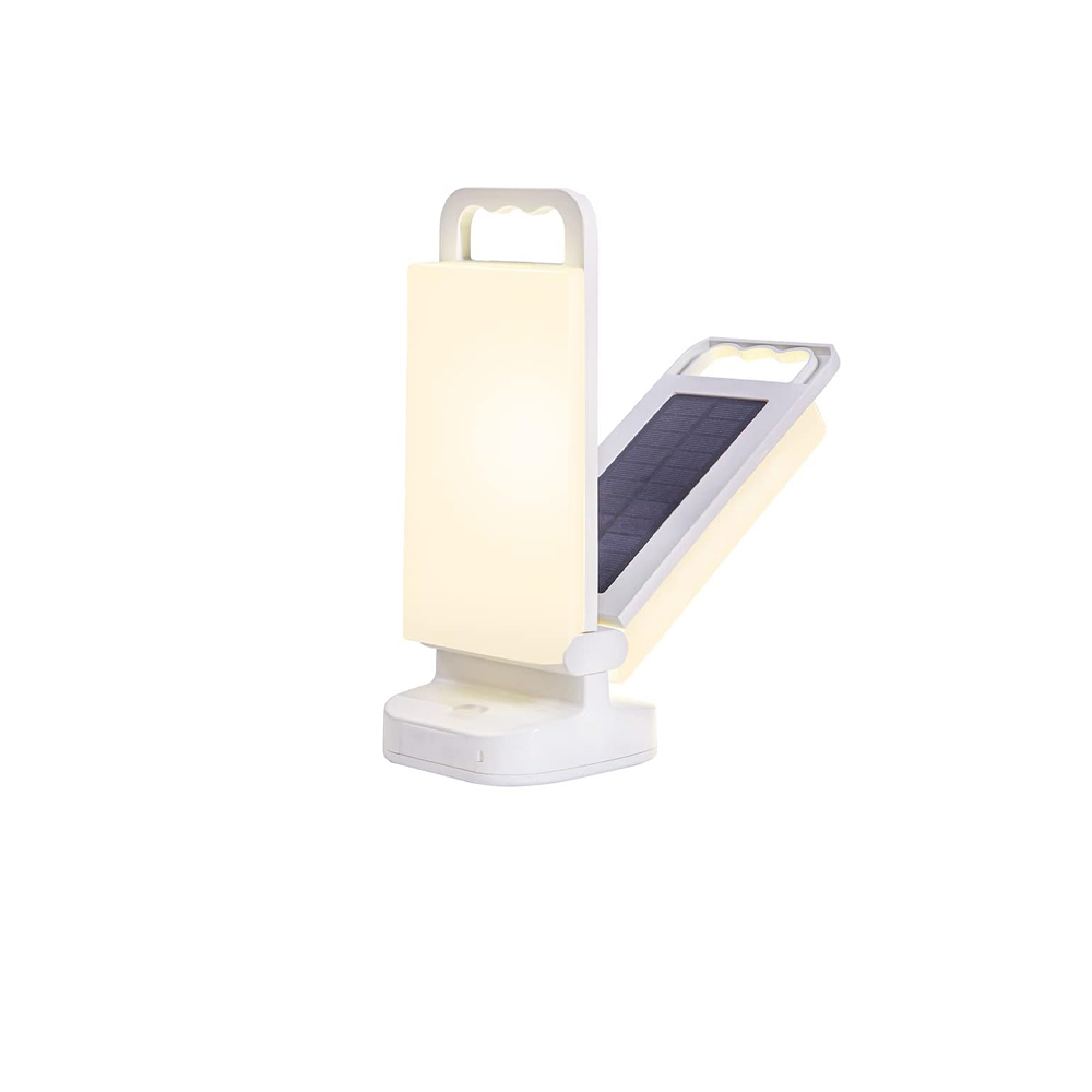 Wiederaufladbare Usb-solarlampe, Tragbare Led-laterne Mit 6000-mah-powerbank, Ipx4 Wasserdicht Für Den Innen- Und Außenbereich