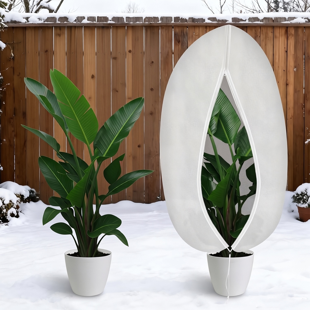(200 X 240 Cm, Weiß) Große Winter-pflanzenschutzhülle, Frostbeständig, Wiederverwendbar, Mit Reißverschluss Für Topfbäume, Olivenbäume, Palmen
