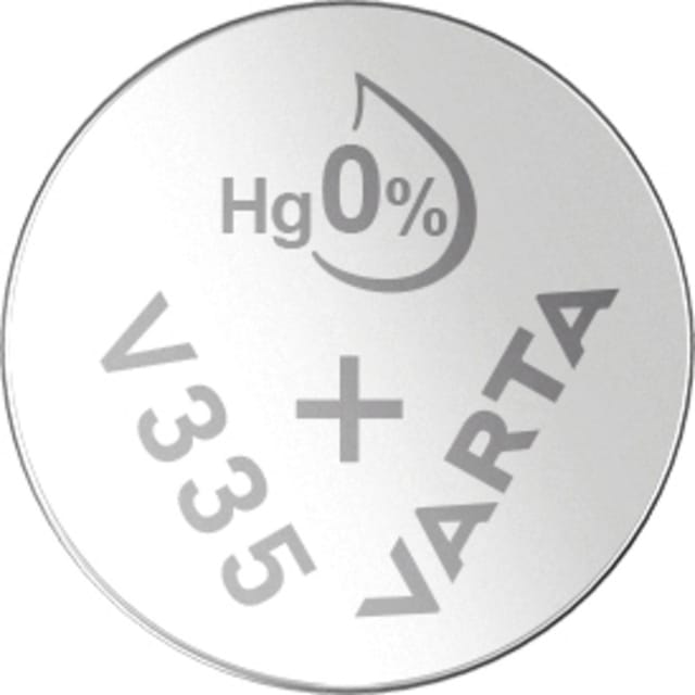 Varta - Knopfzelle 335 1.55 v 1 St. 6 mAh Silberoxid silver Coin V335/SR512 NaBli 1