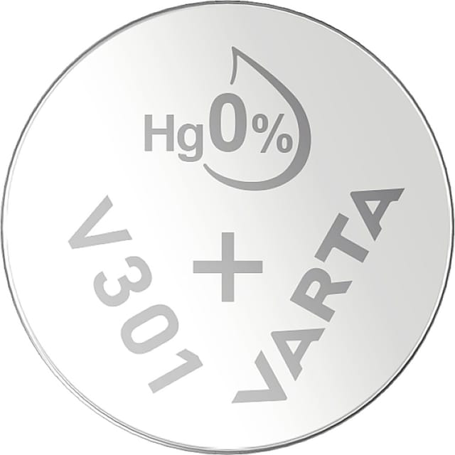Varta - Knopfzelle 301 1.55 v 1 St. 82 mAh Silberoxid silver Coin V301/SR43 NaBli 1