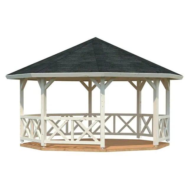 Gartenpavillon Betty 18,0 m² Gartenpavillon aus Holz, Gartenhütte , Gartenlaube mit Montagematerial - Palmako