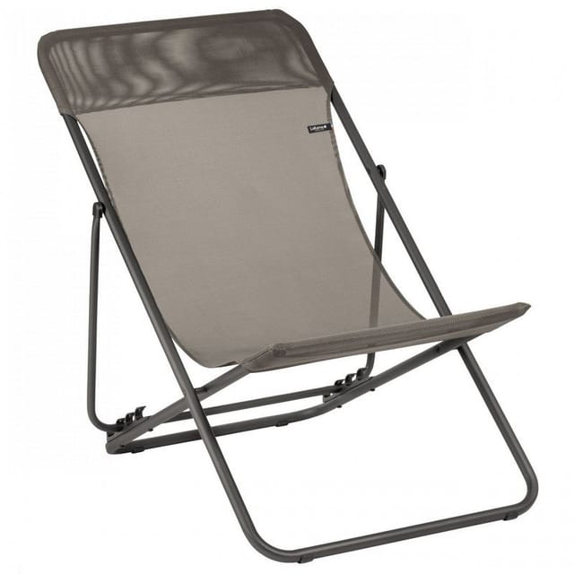 Mehrpositions-Klapp-Liegestuhl - Breite 58cm - Maxi Transat - Batyline® Iso - Braun Graphite - Lafuma Mobilier