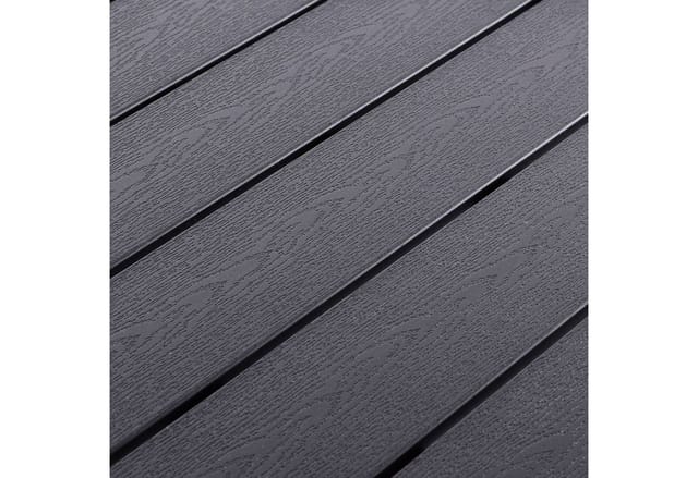 Inda-exclusiv - Alu Non-Wood Gartentisch anthrazit/schwarz 90x90x74cm-D691922
