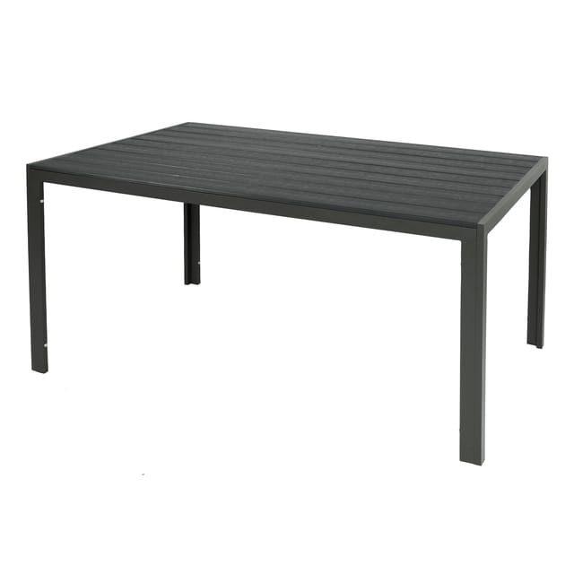 Alu Non-Wood Gartentisch anthrazit/grau 180x90x74cm-D691854