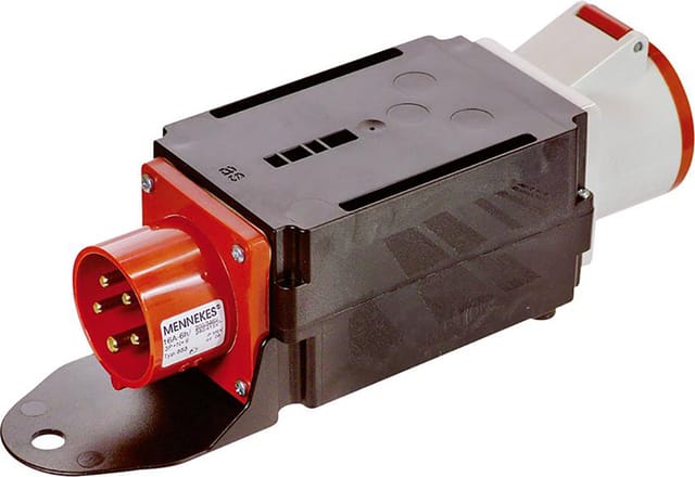Adapter mixo mit Phasenw. 16A Phasenw. auf 32A Dose