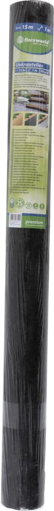 FP - floraworld Unkrautvlies 1x15m 90g/qm dunkelgrau, Rolle