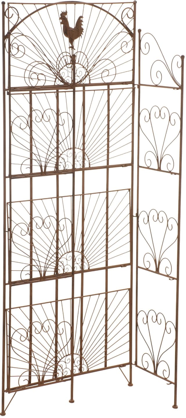 CLP - Standregal Mia aus Eisen 153 x 62 cm antik braun