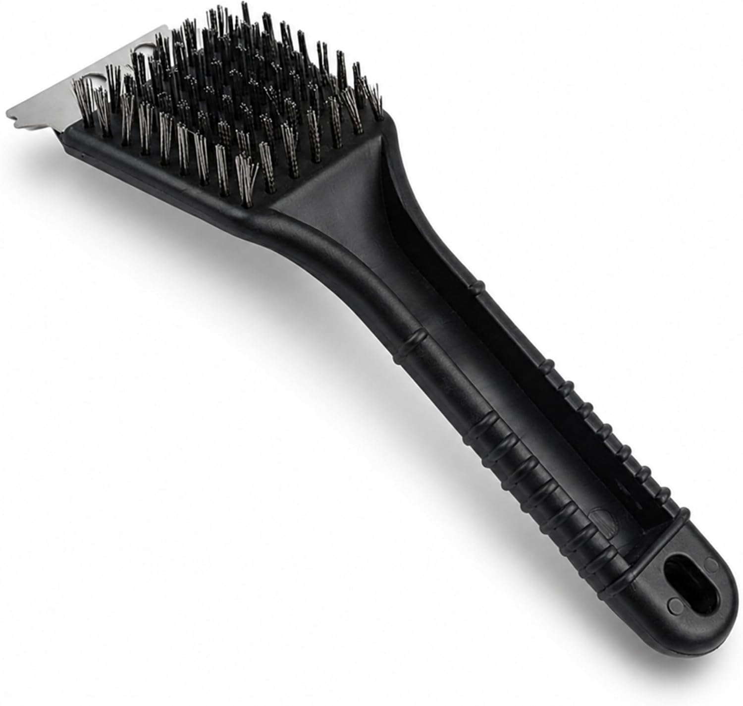 2-in-1 Grillreinigungsbürste – Schaber, Spatel Und Bürste Mit Steifen Borsten – 21 Cm