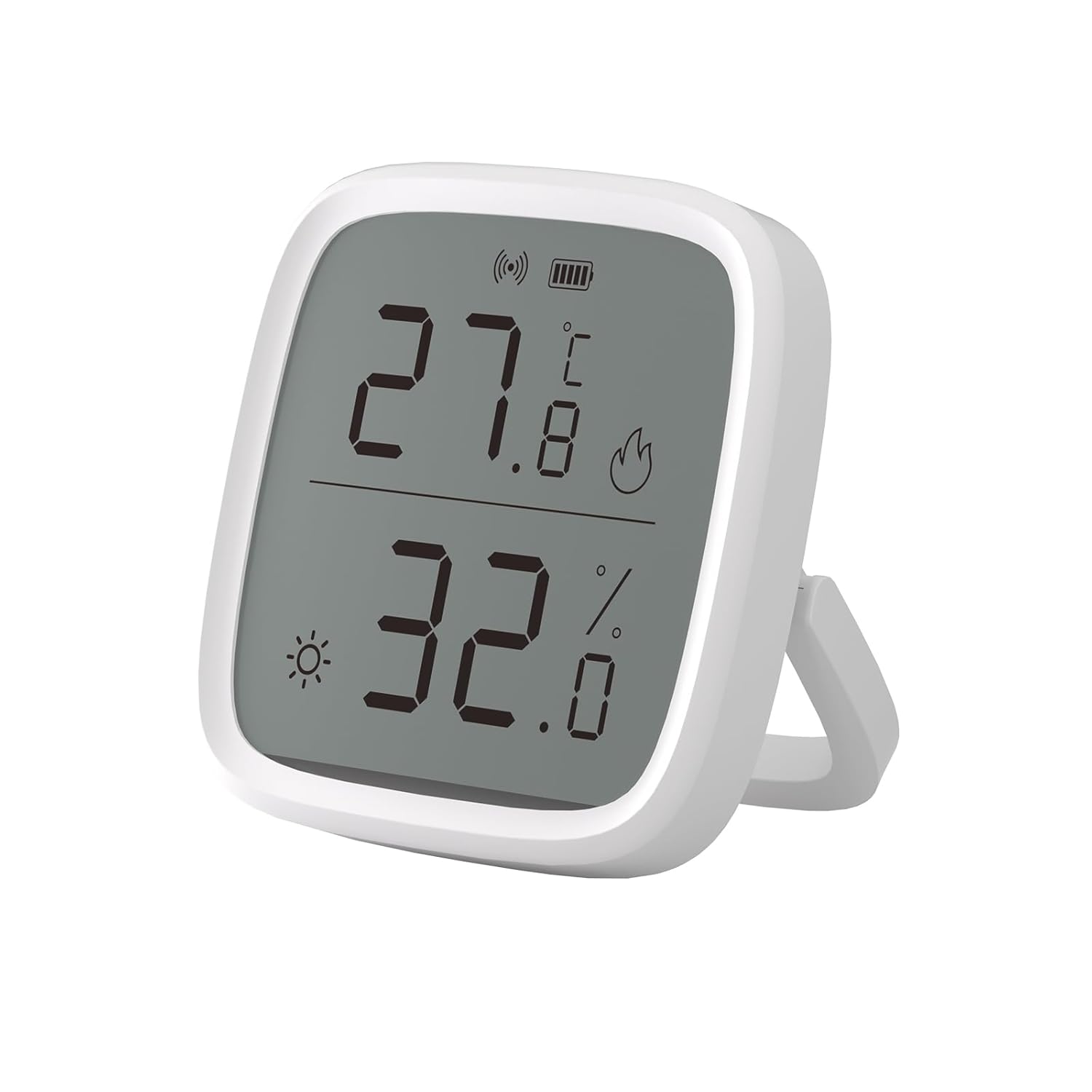 Snzb-02d Mini Smart Zigbee Temperatur- Und Feuchtigkeitssensor, Innenthermometer Mit Hygrometer, Lcd-bildschirm, 5-sekunden-update, Kompatibel Mit Alexa/google Home/home Assistant