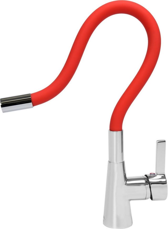 Einhebelmischer Waschtisch Einhebelmischer Küchenmischer Flexibler Auslauf versch. Farben +rot