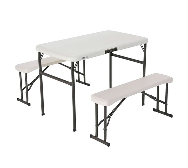 Lifetime - Partytisch Bistrotisch Klapptisch Weiß 107x61x72 cm