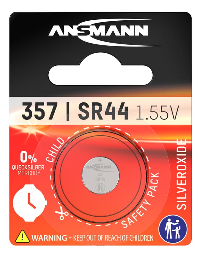 Ansmann - 1516-0011 Knopfzelle 1,55 v 133 mAh SR44 11,6 x 5,4 mm