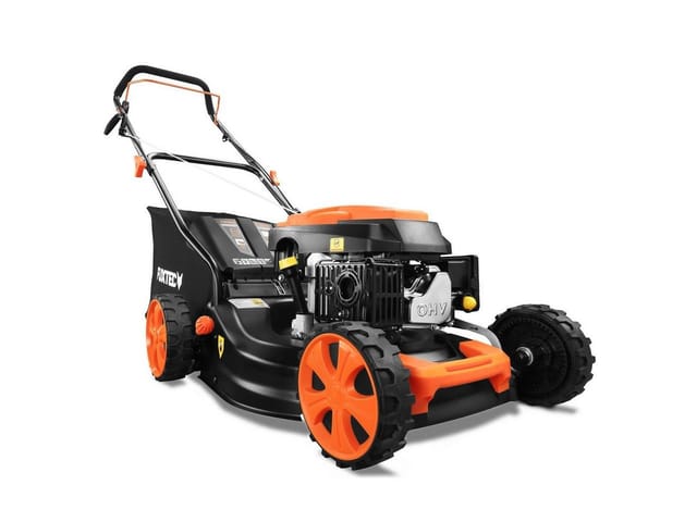 Fuxtec - 3in1 Benzin Rasenmäher FX-RM4646ECO 3,5PS / 2,6kW 46cm Schnittbreite & 7-stufige Schnitthöhenverstellung 25-75mm 4-Takt Mäher - Inkl. 50L