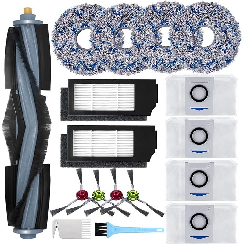 Zubehör Für Ecovacs Deebot X1 Omni / X1 Und Omni / X1 Turbo Staubsauger: 1 Hauptbürste, 4 Seitenbürsten, 4 Spiralbürsten