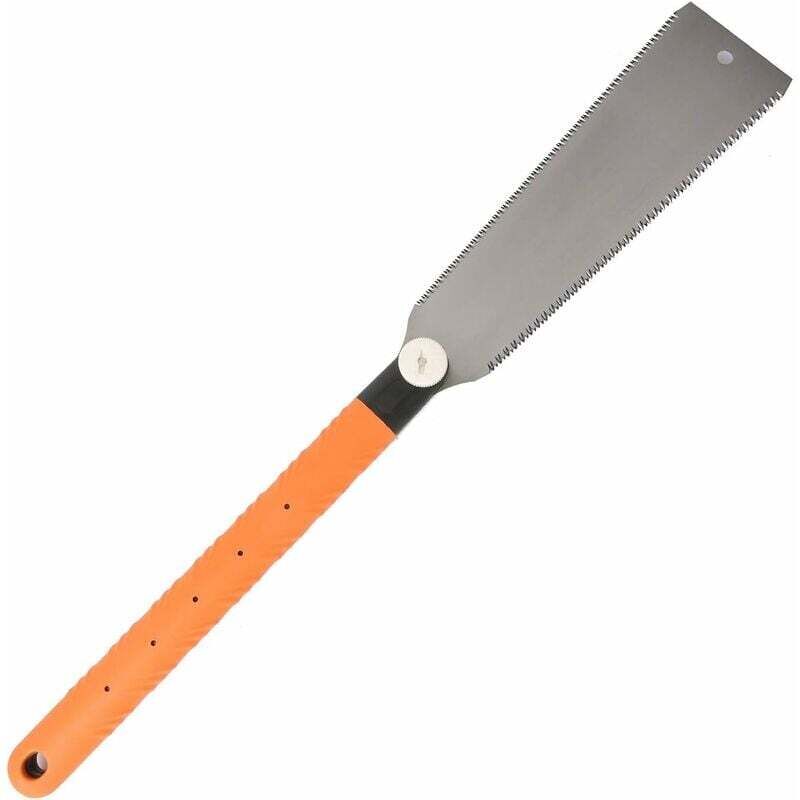 Ryoba Japanische Doppelklingen-handsäge – Wechselkettensäge Mit Flexiblem Sägeblatt Für Holzbearbeitung, Orange, Debuns