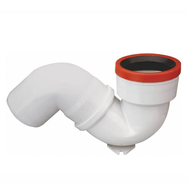 PVC-S-Siphon Geruchsverschluss Abflussbogen DN 110 für Hock-WC Alaturka