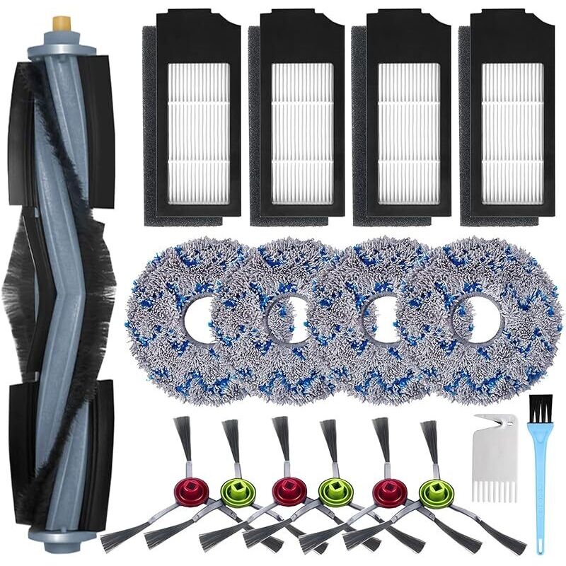 Zubehör Für Ecovacs Deebot X1 Omni / X1 Und Omni / X1 Turbo Staubsauger: 1 Hauptbürste, 6 Seitenbürsten, 4 Spiralbürsten