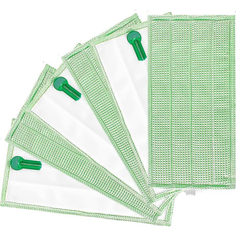 Set Mit 6 Ersatz-mikrofasertüchern Für Folletto Sp600 Und Sp600s, Kompatibel Mit Folletto Aspira Puli Lava Green