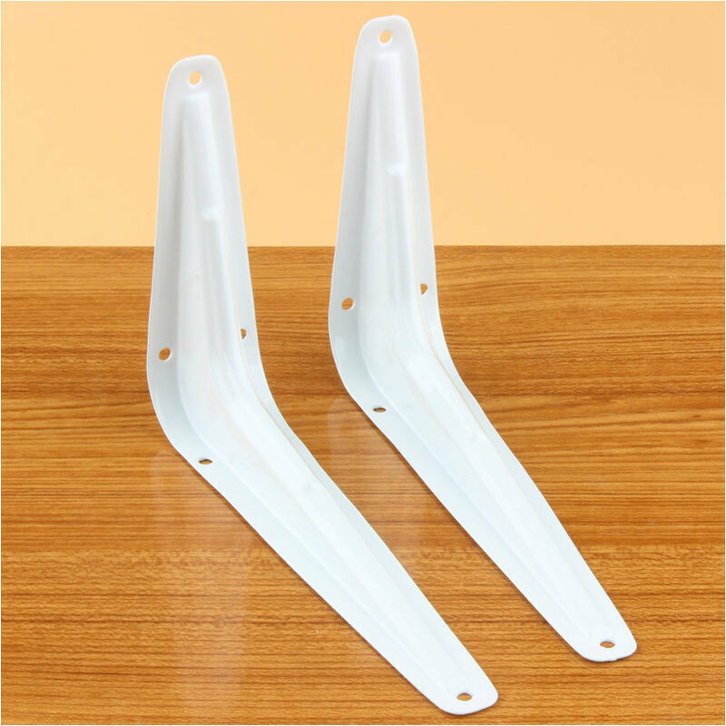 Dreieckige Regalhalterung Aus Weißem Schmiedeeisen, Verstärkt Und Verdickt, 135 Mm X 85 Mm, 10 Stück